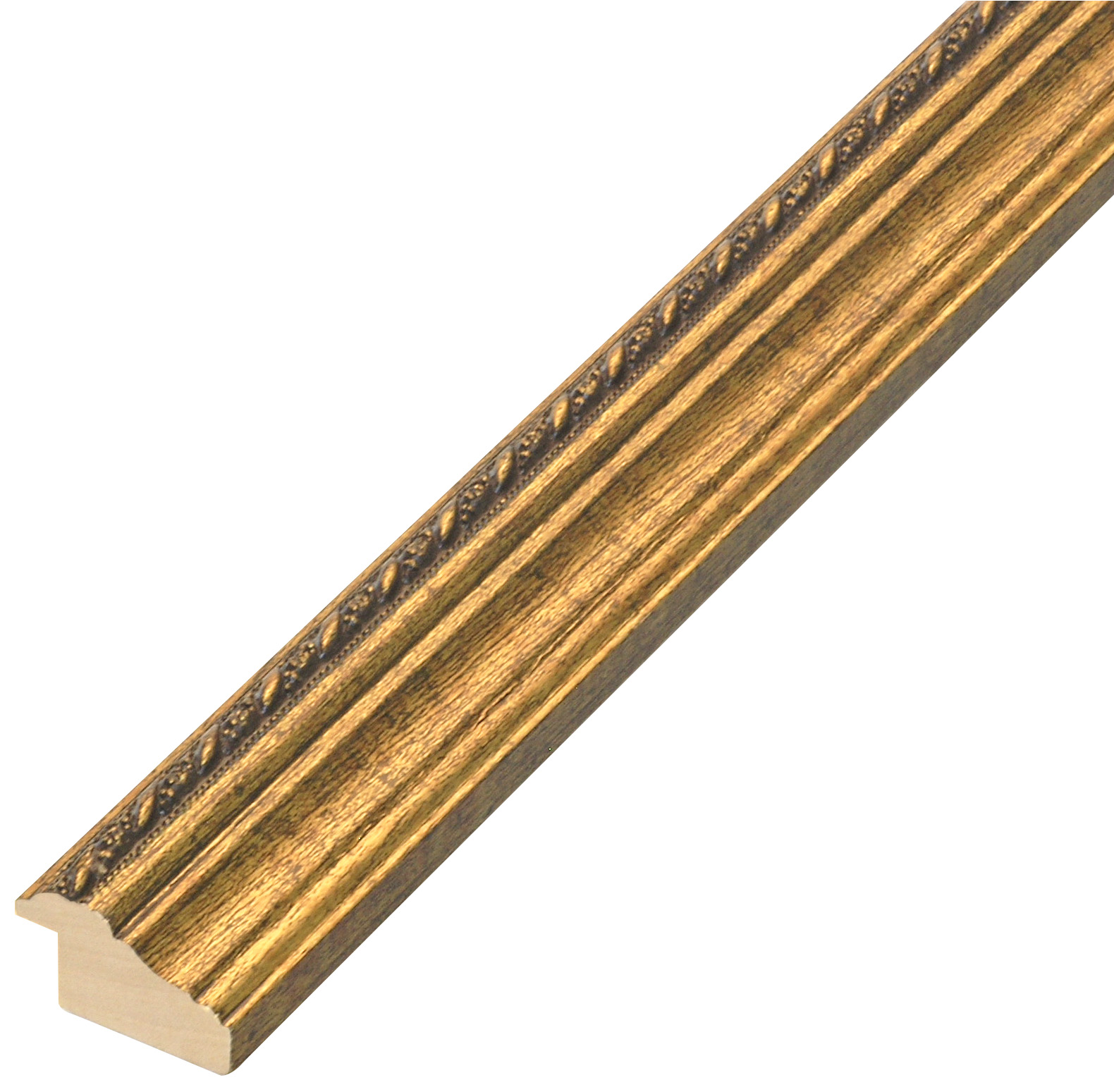 Profil ayous lățime 33 mm - auriu cu decorațiuni în relief - 326ORO