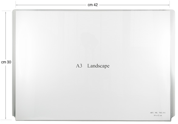 Afișaj din plexiglas 42x30 cm orizontal pt. sistemul Display-it