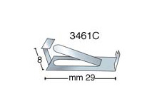 Cleme mici nichelate - Blister 100 buc.