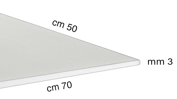 Panouri din polistiren grosime 3 mm - 50x70 cm