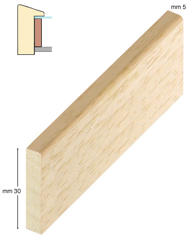 Mostră dreaptă de 20 cm profilul D30G