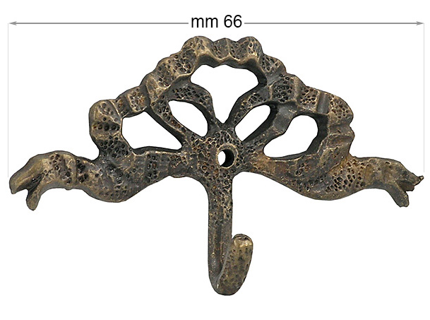 Cârlige artizanale bronzate 66 mm - Blister 5 buc.