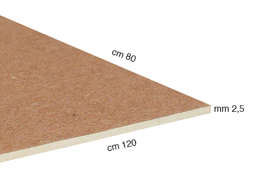 Carton în pastă de lemn alb neted 80x120 cm gros. 2,5 mm