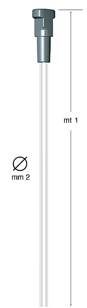 Fir perlon diam. 2 mm cu bloc Twister - 1 m