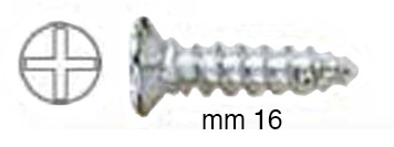 Șuruburi zincate cu cap plat 2,9x16 mm - Blister 1000 buc.